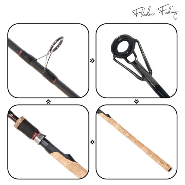 FLADEN 2pc Vantage Carbon General Use / Spinning Rod