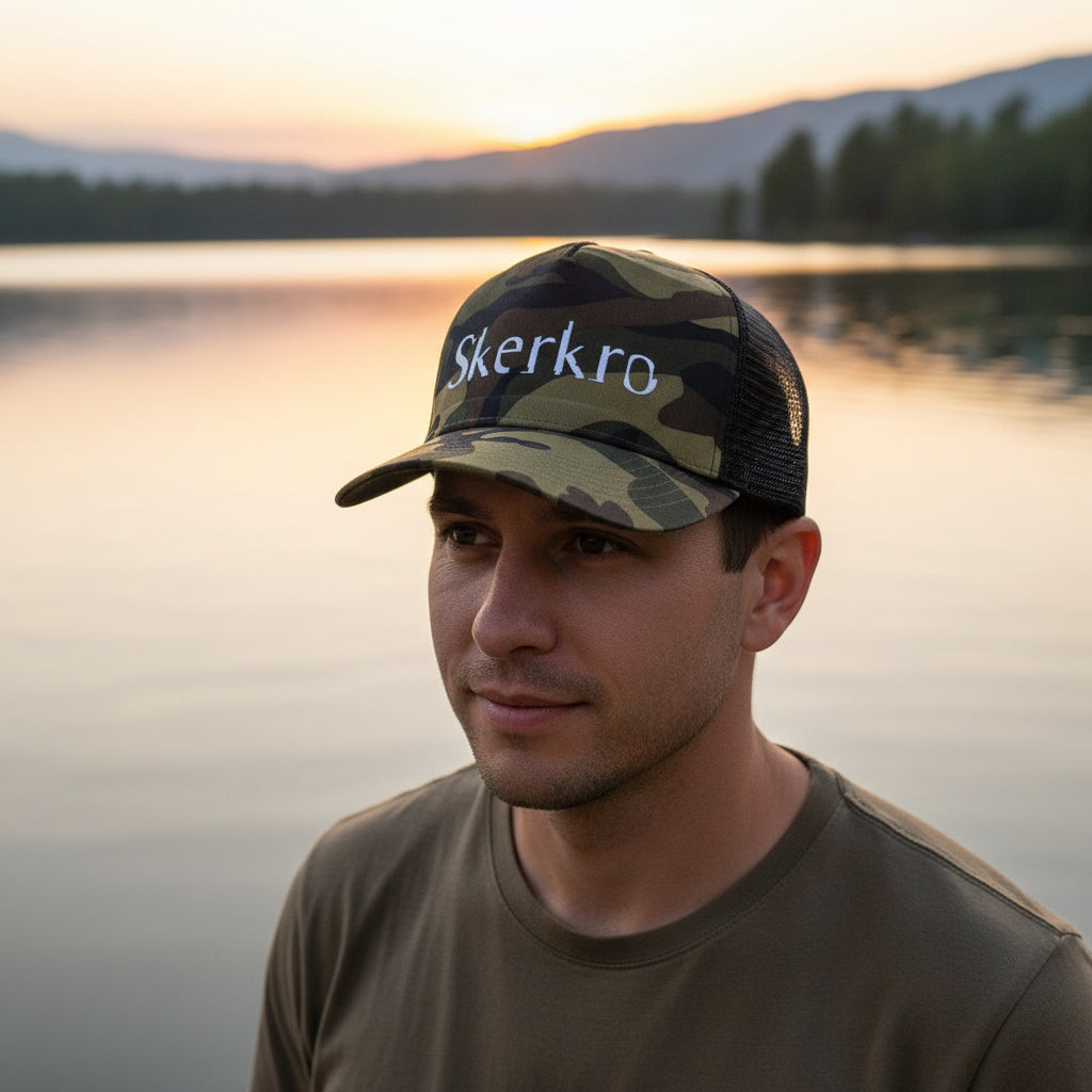 Camo Skerkro Baseball Cap
