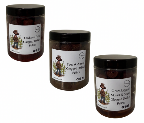 3 Pot Special of Glugged Drilled Pellets