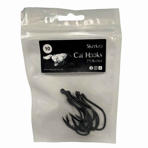 Skerkro Cat Hooks 2/0 Barbed