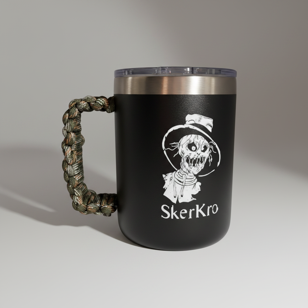 12oz/350ml Thermos Mug with Paracord Handle