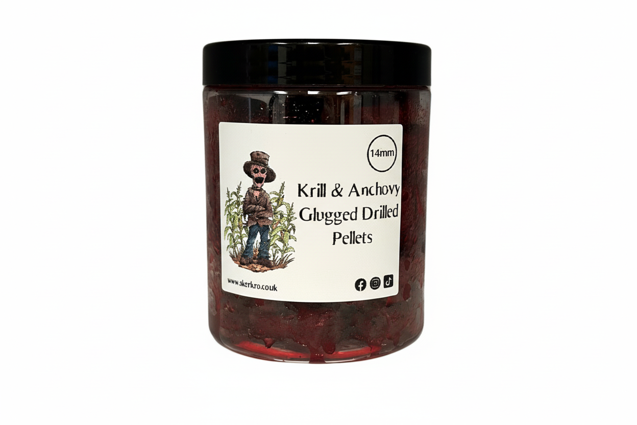 Krill & Anchovy Glugged Drilled Pellets