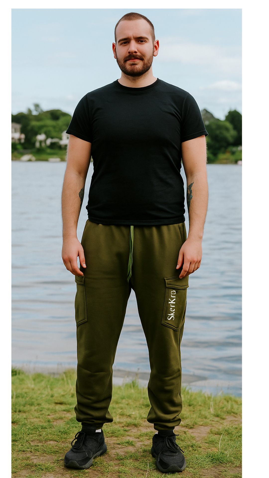 Green Fleece Jogging Bottoms