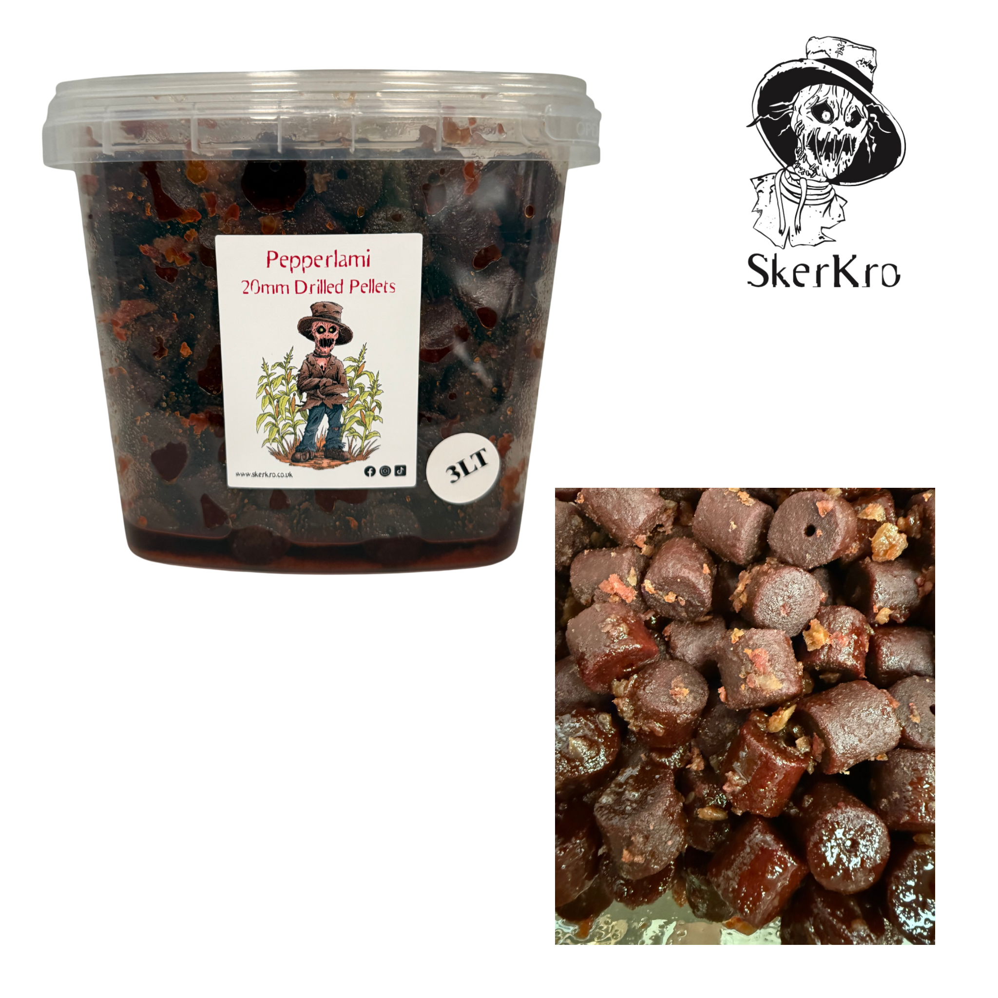 Pepperlami 20mm Drilled Pellets