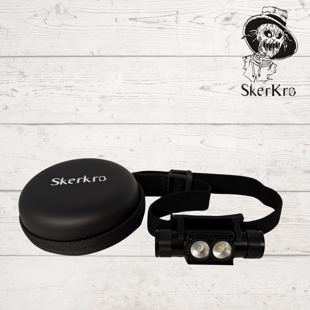 White & Purple Headtorch