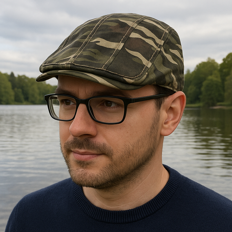Camo Flat Cap