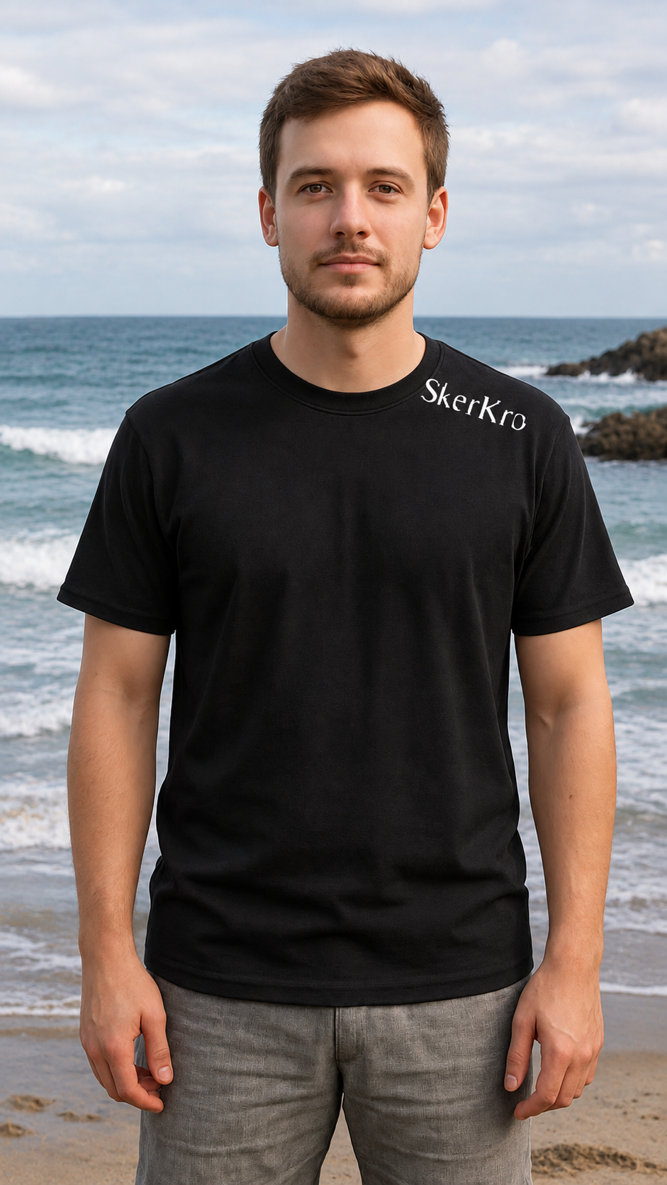 Skerkro Sea Kraken T-Shirt - Black