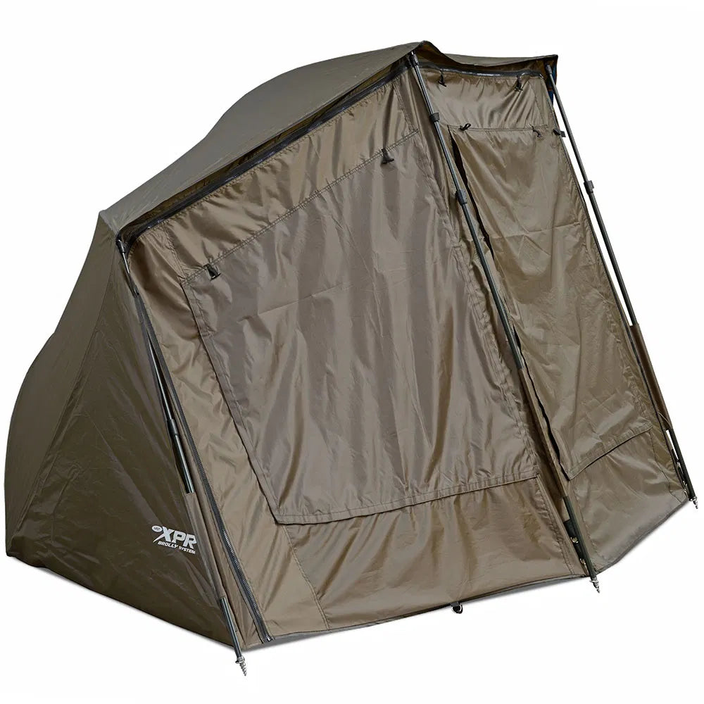 NGT XPR Brolly Shelter System Carp Fishing Shelter Bivvy 60" with Storm Poles