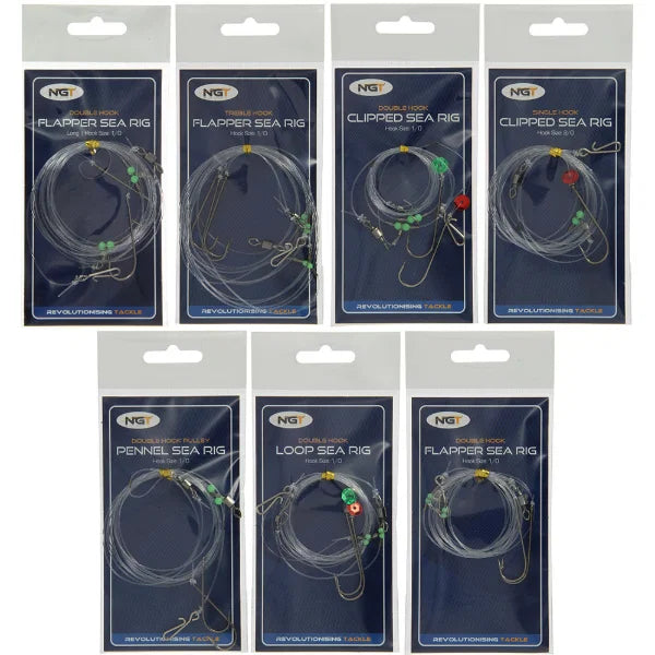 NGT Sea Rigs 3 x mixed packs