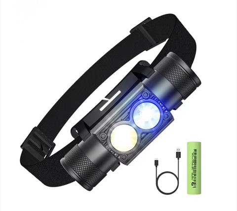 White & Purple Headtorch