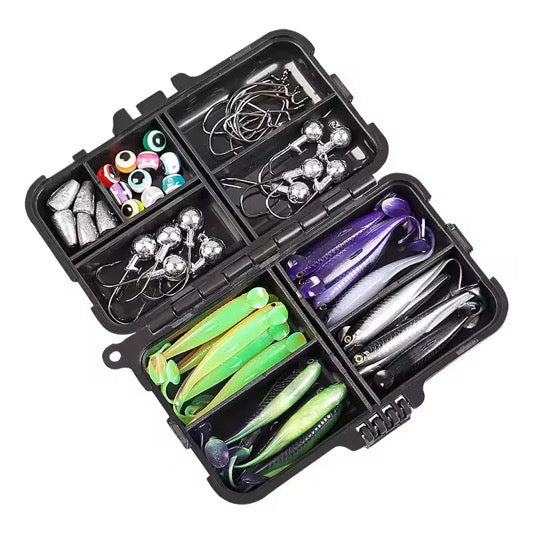 56pcs Soft Lure Set 6cm