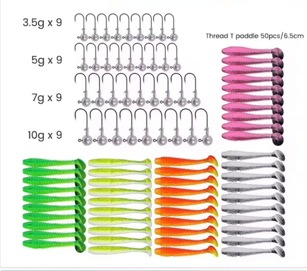 Doubled sided Soft Lure box set