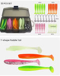 33pcs T Shape Soft Lure Set