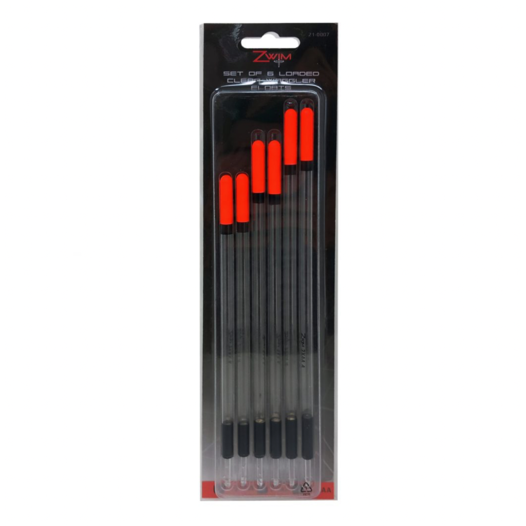Zwim Set of 6 Loaded Clear Waggler Floats