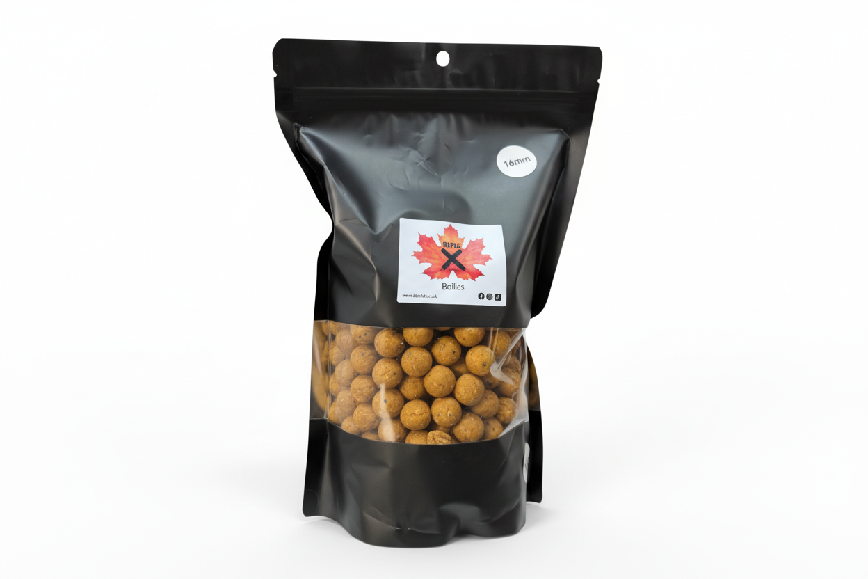 Maple X 12mm, 16mm or 20mm Shelf Life Boilies