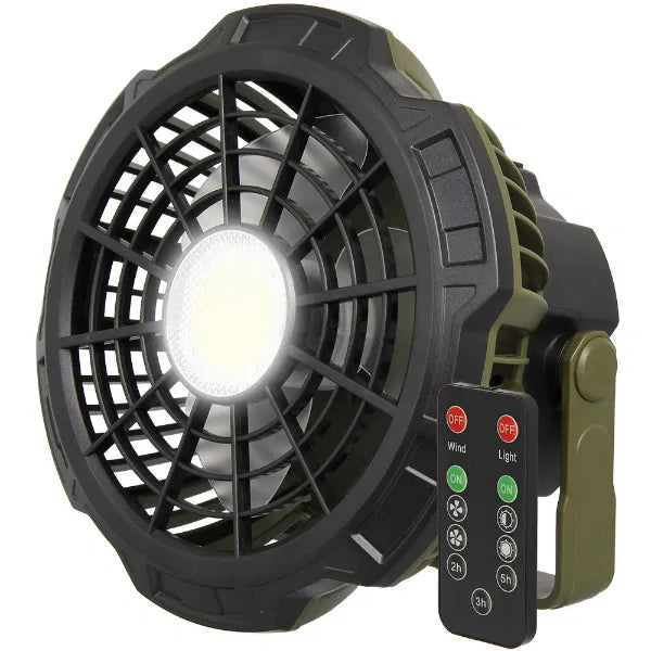 NGT XL Fan - USB Rechargeable fan with light and powerbank (909)