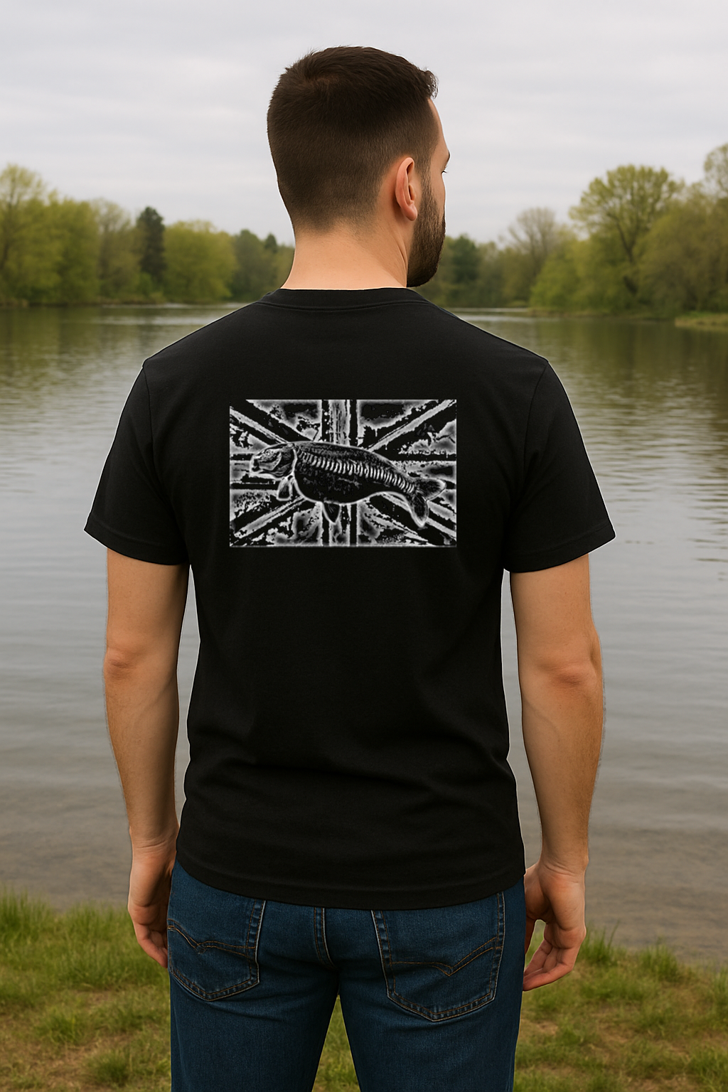 UK Carp T-Shirt - Black