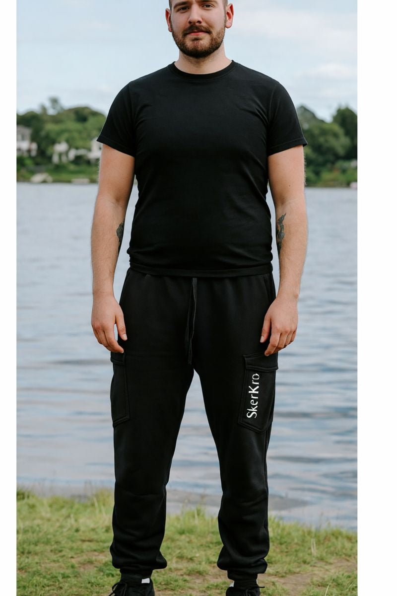 Black Fleece Jogging Bottoms