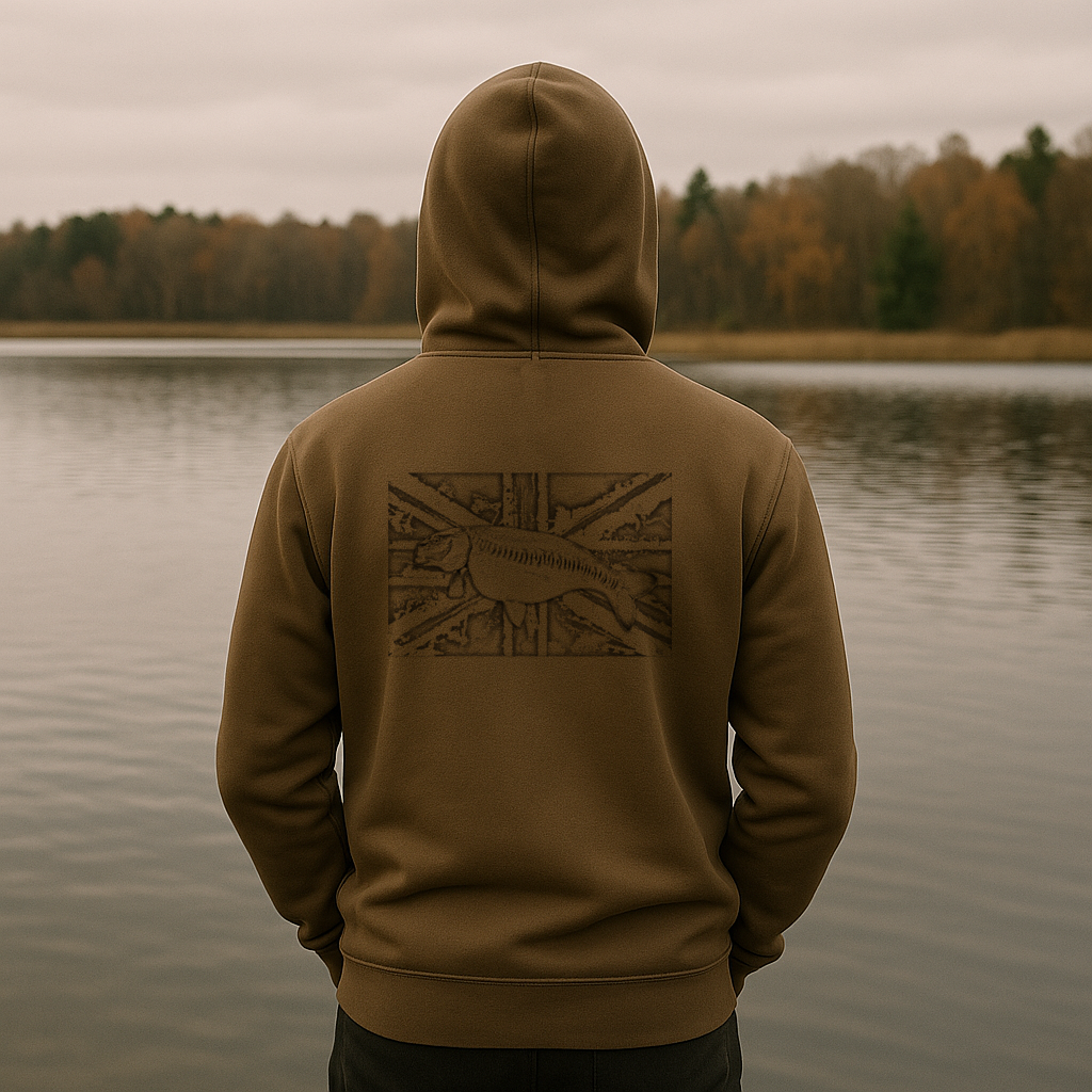 UK Carp Hoodie - GREEN