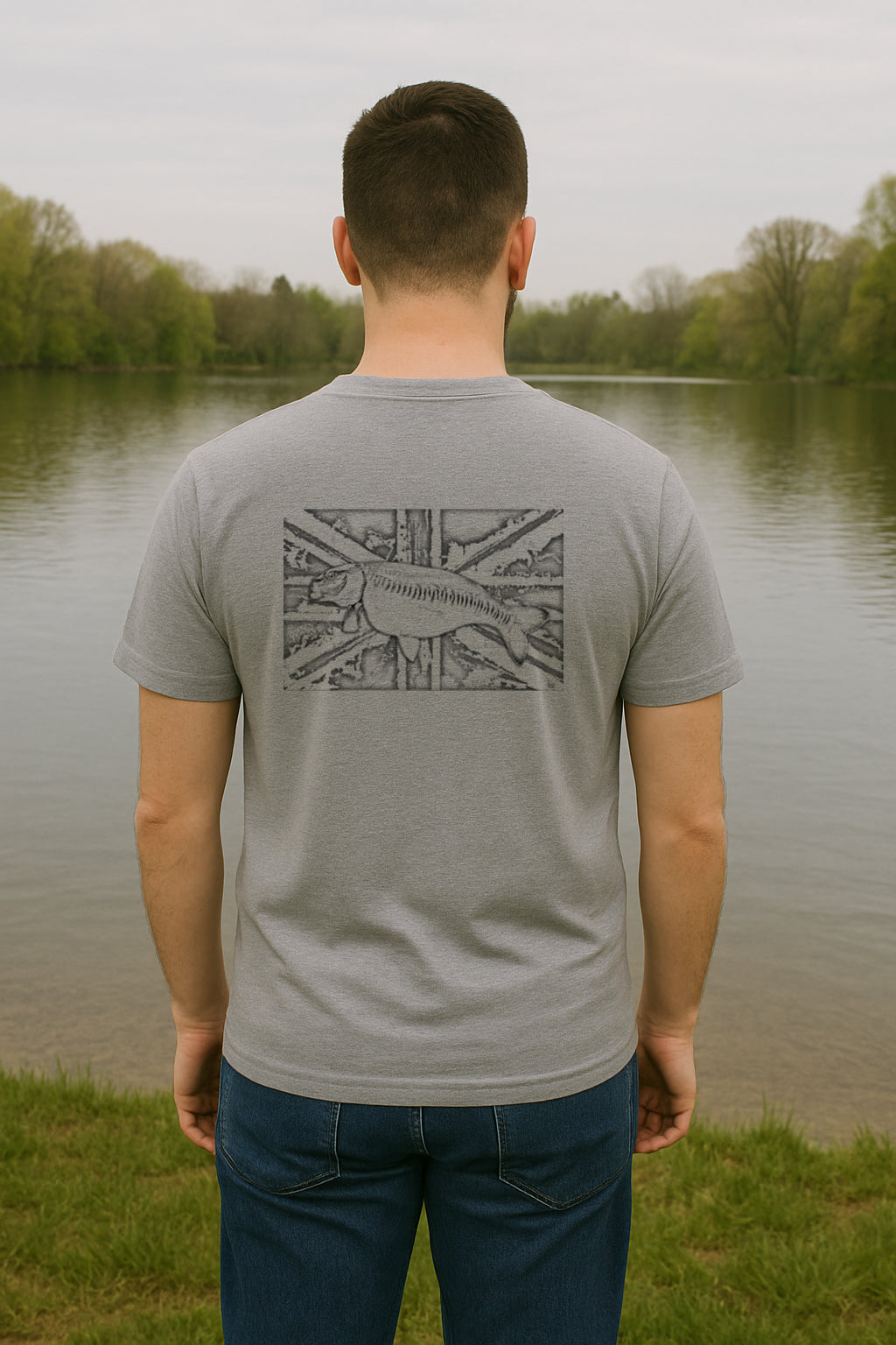 UK Carp T-Shirt - Grey