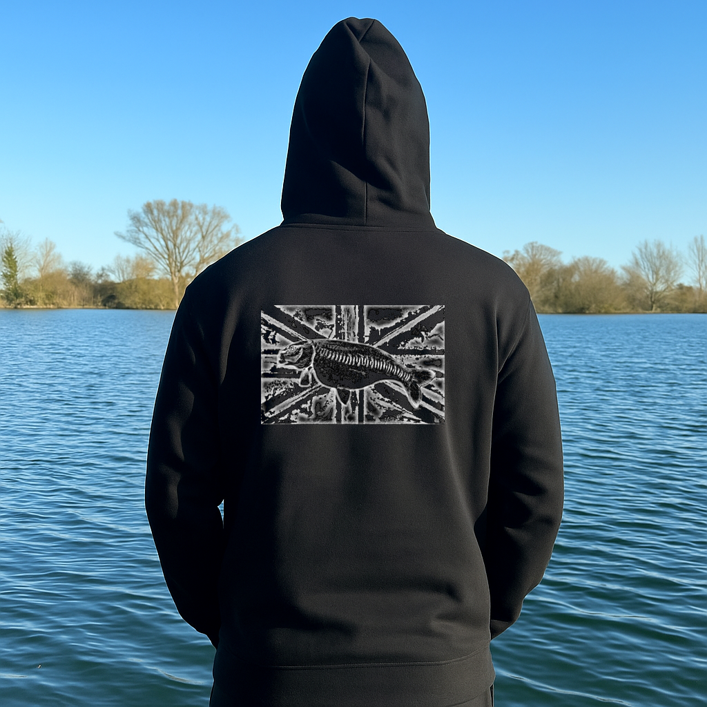 UK Carp Hoodie - BLACK