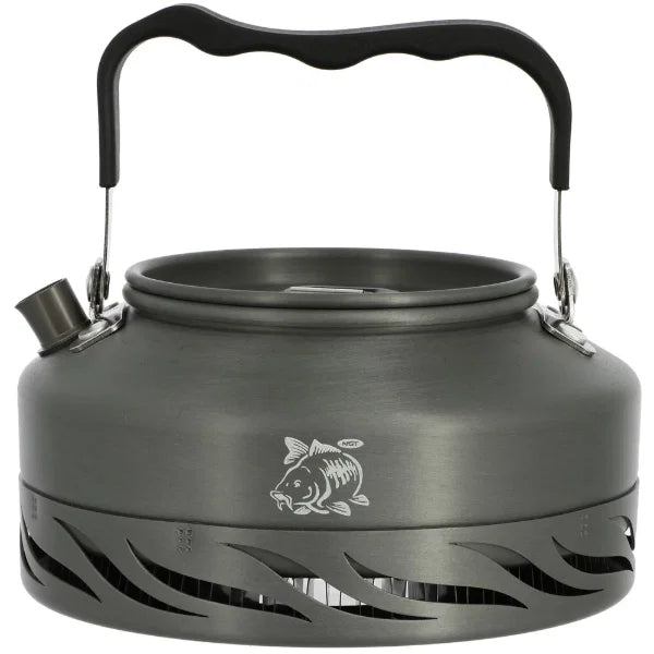 NGT Aluminium Outdoor Fast Burn Kettle - 0.80 litre Gun Metal