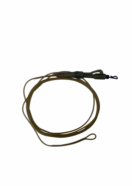 Fused Fluorocarbon Leader 35lb, 100cm with Lead Clip