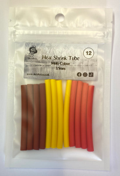 Heat Shrink Tube Multi Colour 3.5mm Pack of 12 or 2.5mm Pack of 12