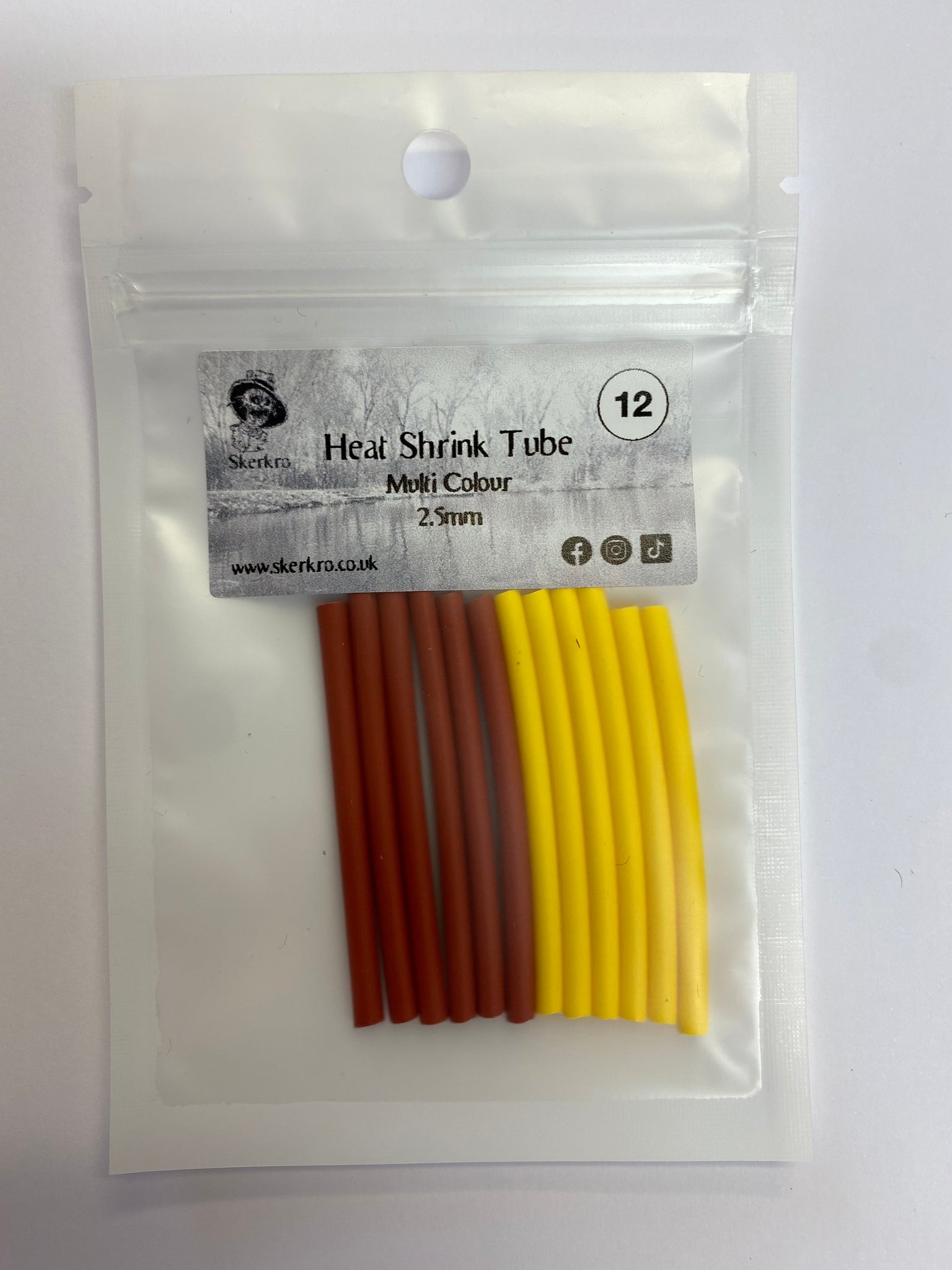 Heat Shrink Tube Multi Colour 3.5mm Pack of 12 or 2.5mm Pack of 12