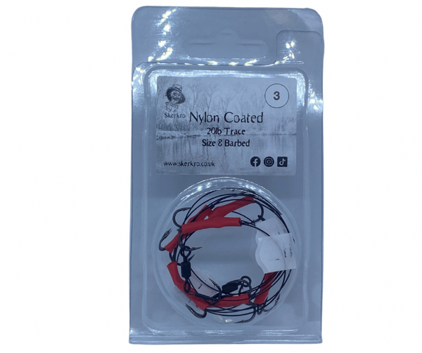 Nylon Coated 20lb Trace - Treble Hook