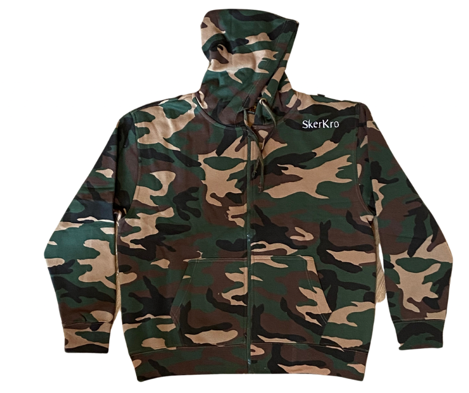 Camouflage Zip Hoodie